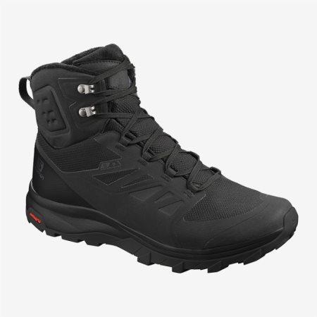 Salomon OUTblast TS CSWP Mens Hiking Boots Black UK PVKS